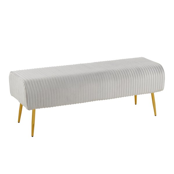 Lumisource Marla Pleated Bench BC-MARLAPLT AUVSV